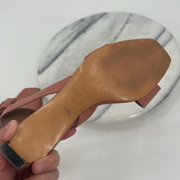 Charles & Keith pink buckle detail slingback square toe sandals - Picture 8 of 9